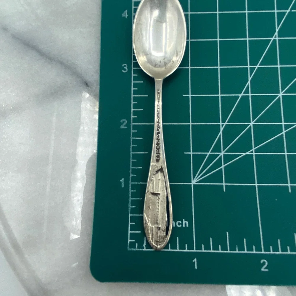 Grand Coulee Dam Souvenir Spoon Joseph Mayer Sterling Silver Washington State 4